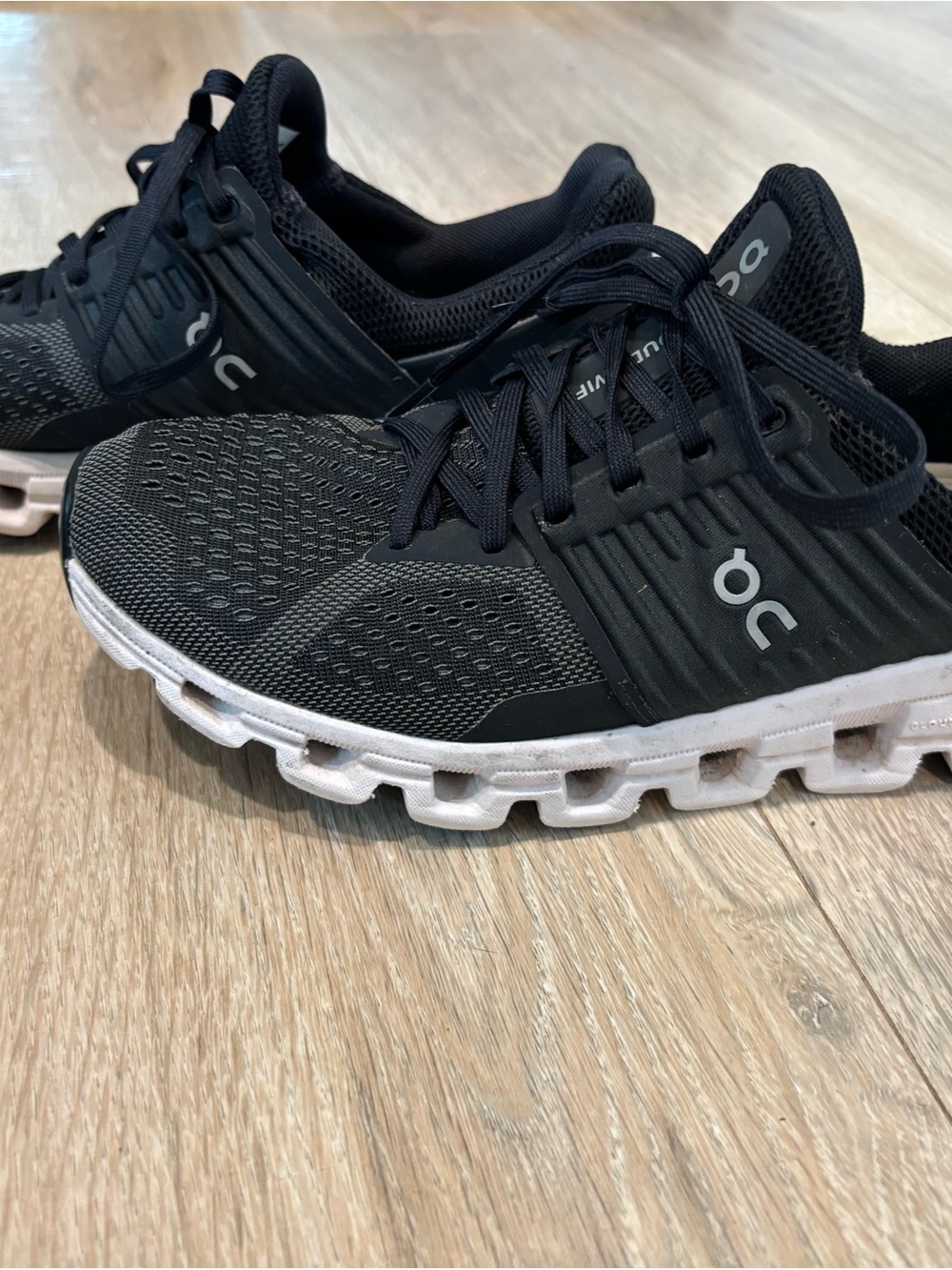On Cloud Running Black Athletic Sneakers - Picture 3 of 5